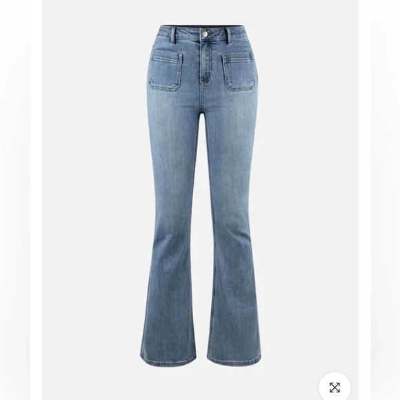 OGL Front Pocket Flare Jeans - Picture 1 of 6